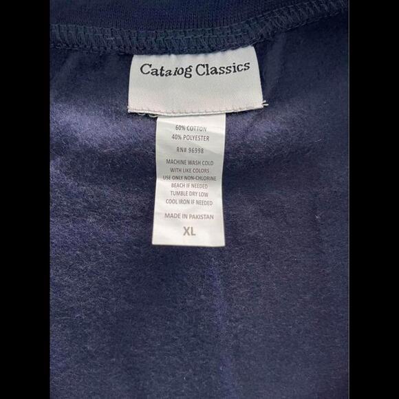 Womens Fleece Jacket Snap Front Cardigan Sweatshirt for Women XL navy blue - Picture 2 of 9